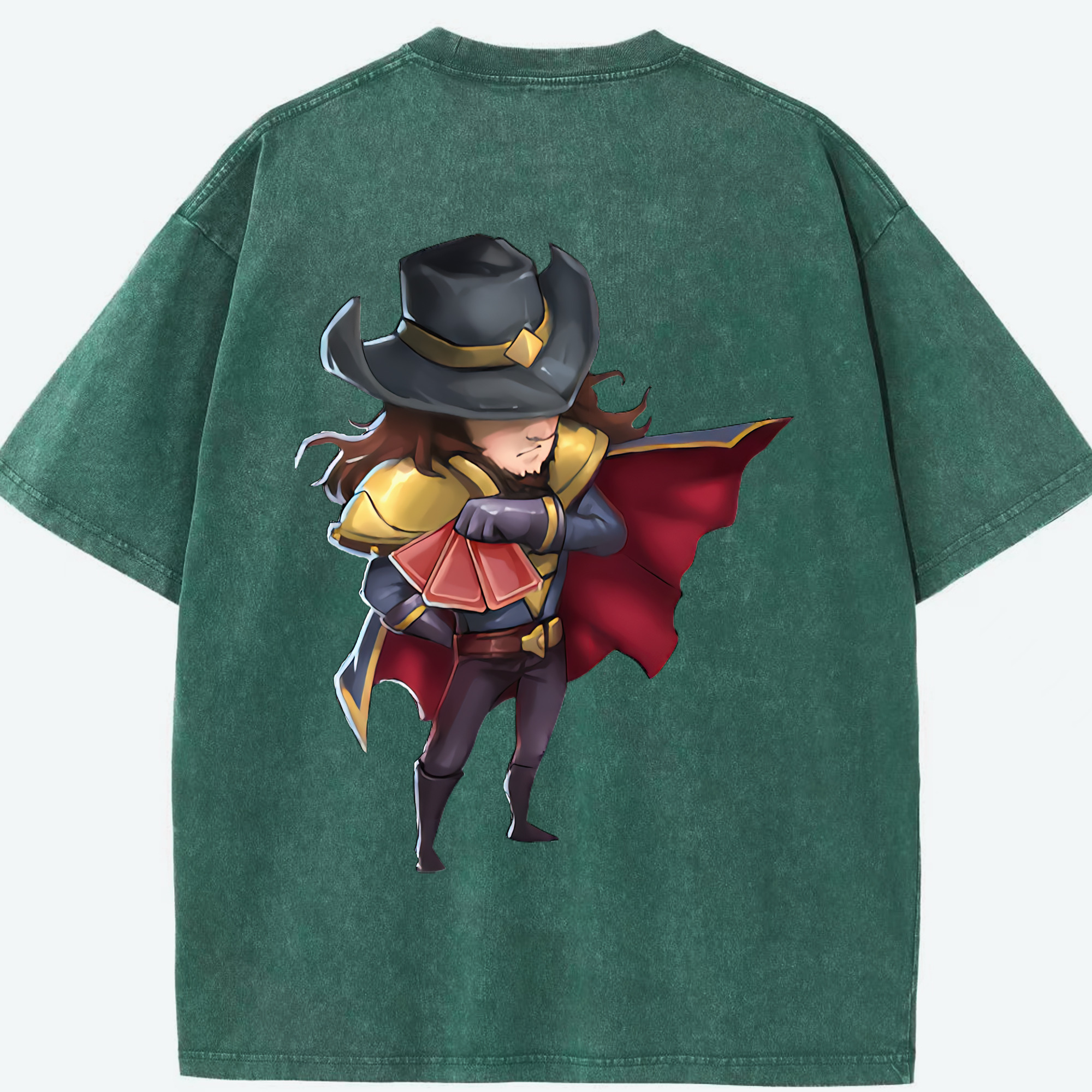 リーグ・オブ・レジェンド League of Legends LOL 綿100% ヴィンテージ風 半袖Tシャツ（背面プリント）